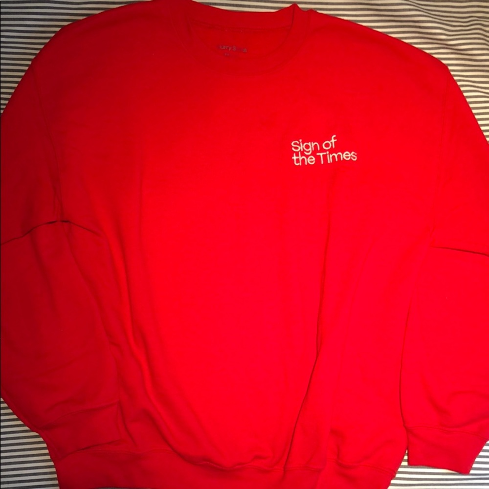 Harry Styles Red Sign of the Times Sweatshirt